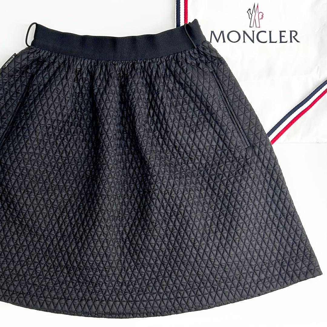 マロン　ホロタグ付 モンクレール キルティング ダウンスカート 40