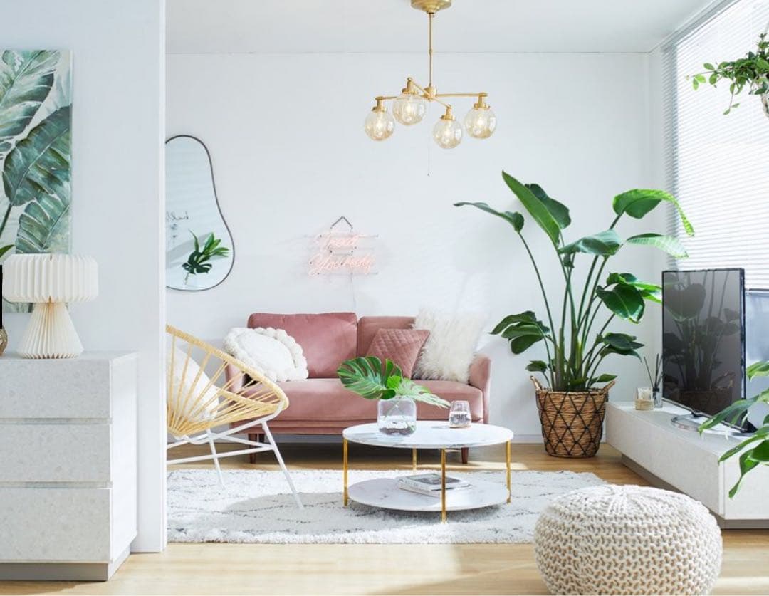 美品 LOWYA ローテーブル センターテーブル 大理石