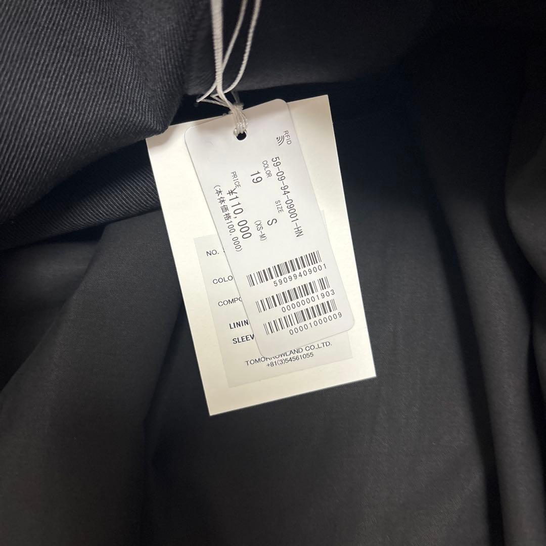 ウールギャバジン スタンドカラーコート