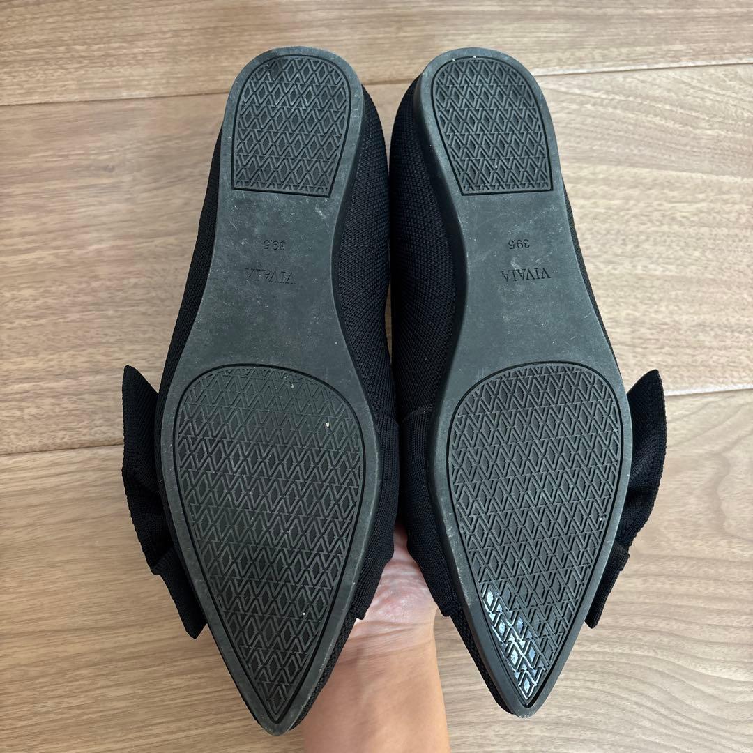 VIVAIA [Azura] ポインテッドトゥ リボン付き フラット