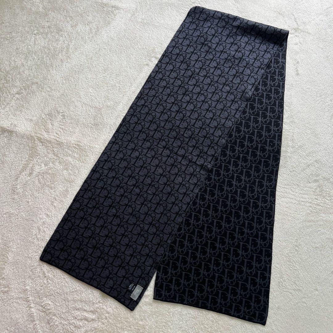 クリスチャンディオール Dior　トロッター マフラー ウール