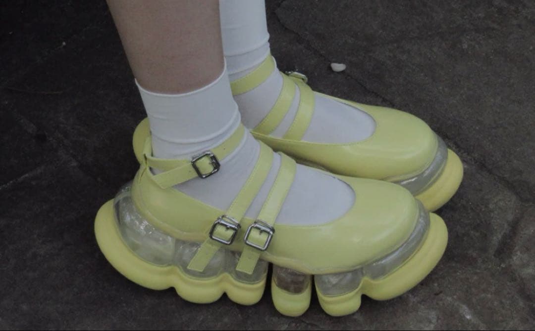 Jewelry Ark Three Straps Mary Jane イエロー