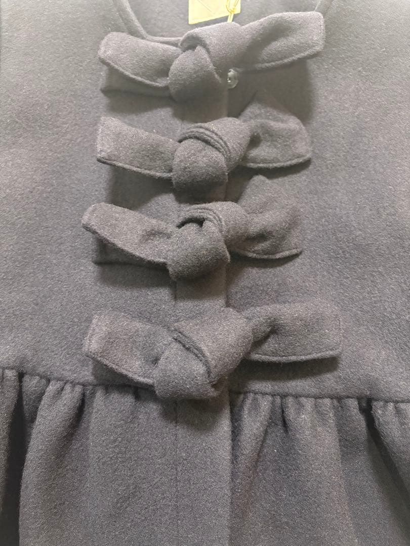 jnhearts リボンコート　36 ネイビー　ribbon coat