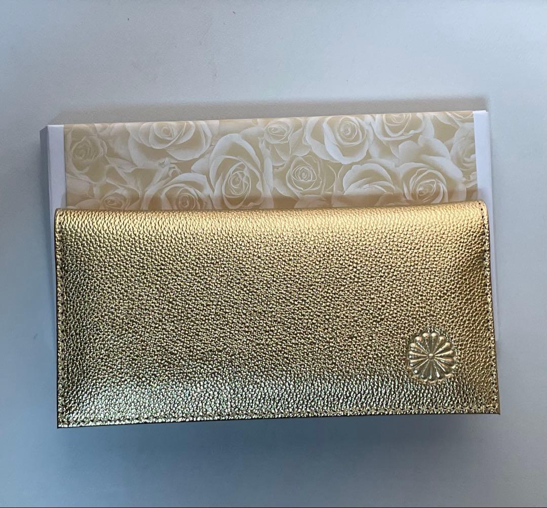 新品　皇居　長財布ゴールド