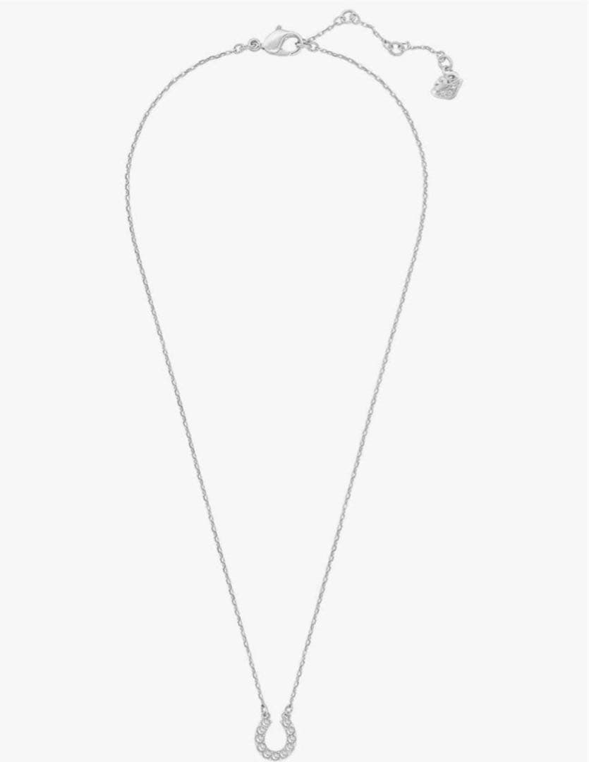 Swarovski シルバー ホースシュー ネックレス