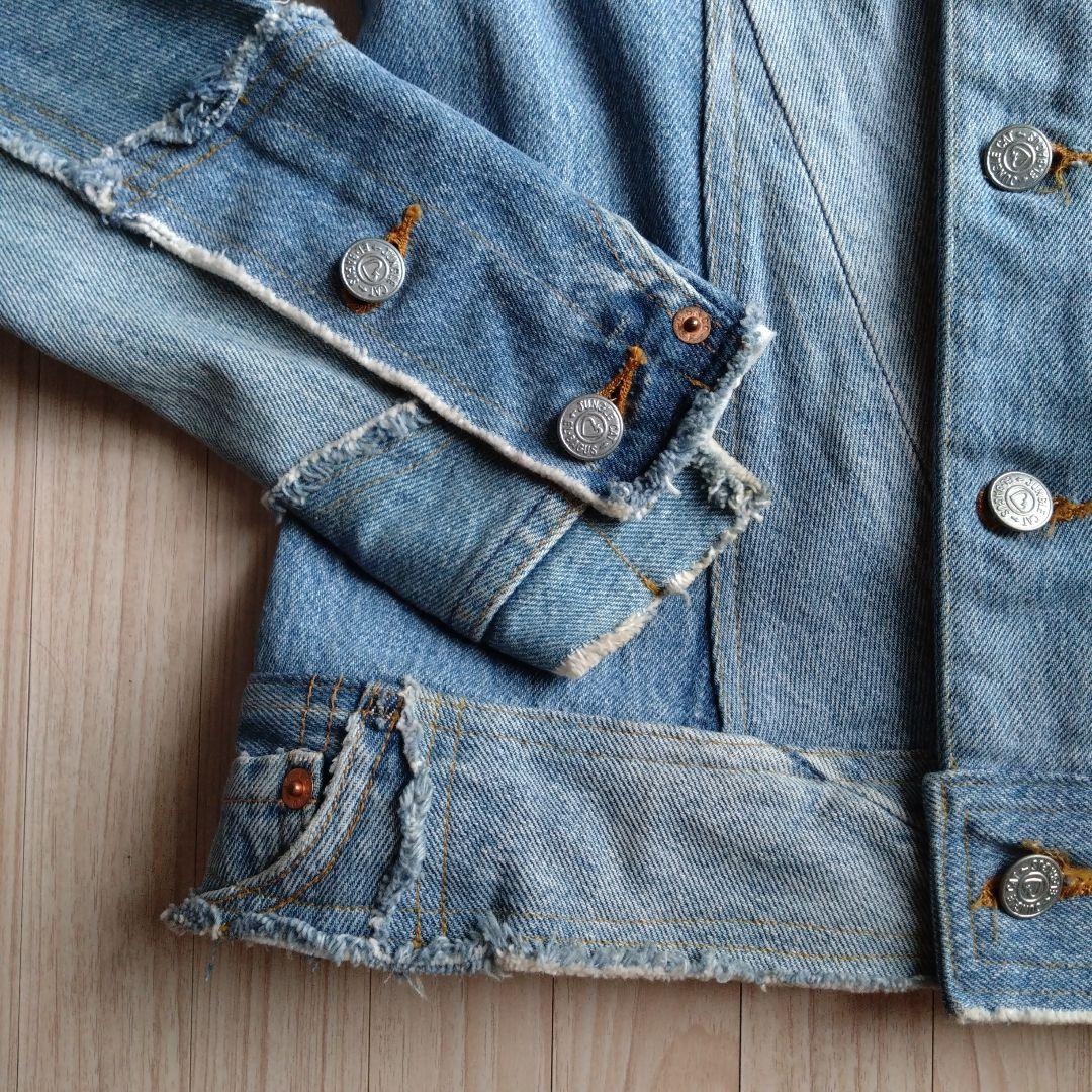 試着のみ　JUNGLE CAT リーバイス　パッチワーク　デニムジャケット　M