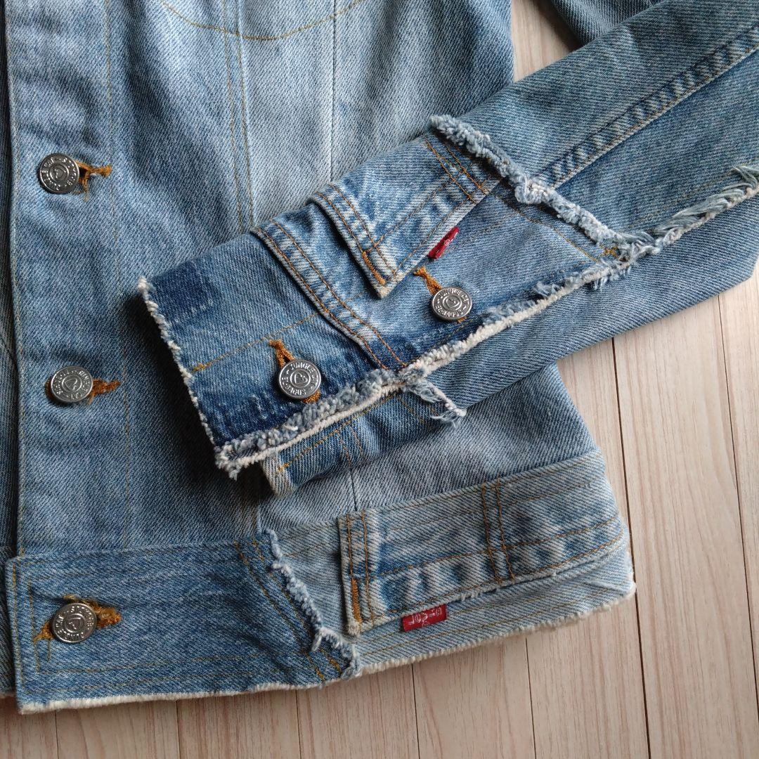 試着のみ　JUNGLE CAT リーバイス　パッチワーク　デニムジャケット　M