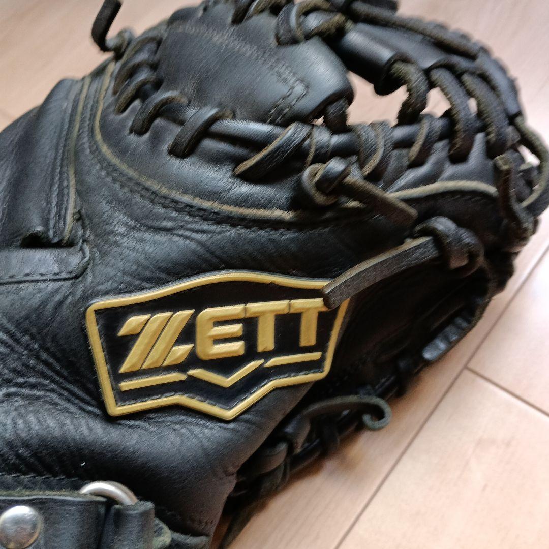 ZETT ゼット型抜群 即戦力 軟式 少年 キャッチャーミット　黒