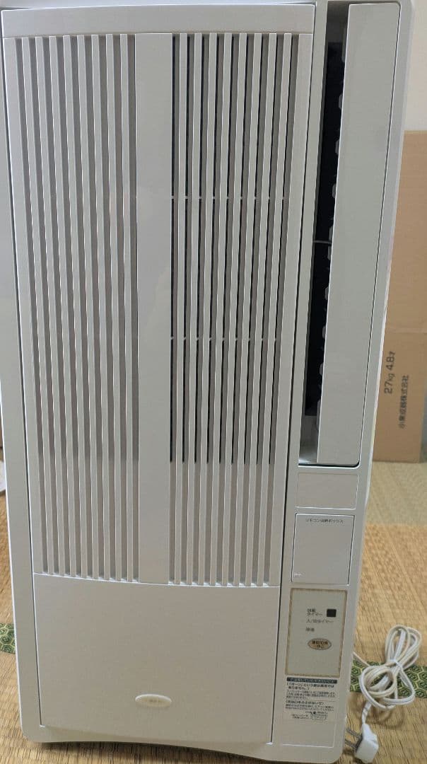 コイズミ 冷房除湿専用窓用エアコン KAW-1612/W 2021年製
