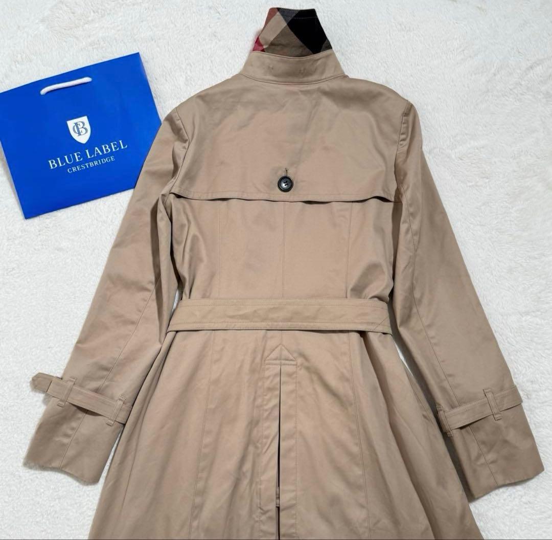 美品　ブルーレーベルクレストブリッジ たトレンチコート　ライナー付き