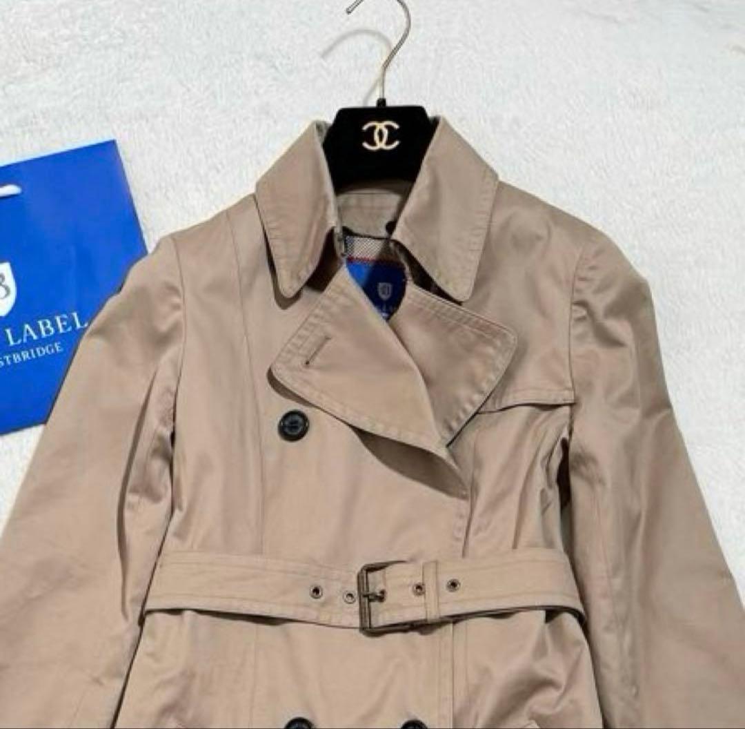 美品　ブルーレーベルクレストブリッジ たトレンチコート　ライナー付き