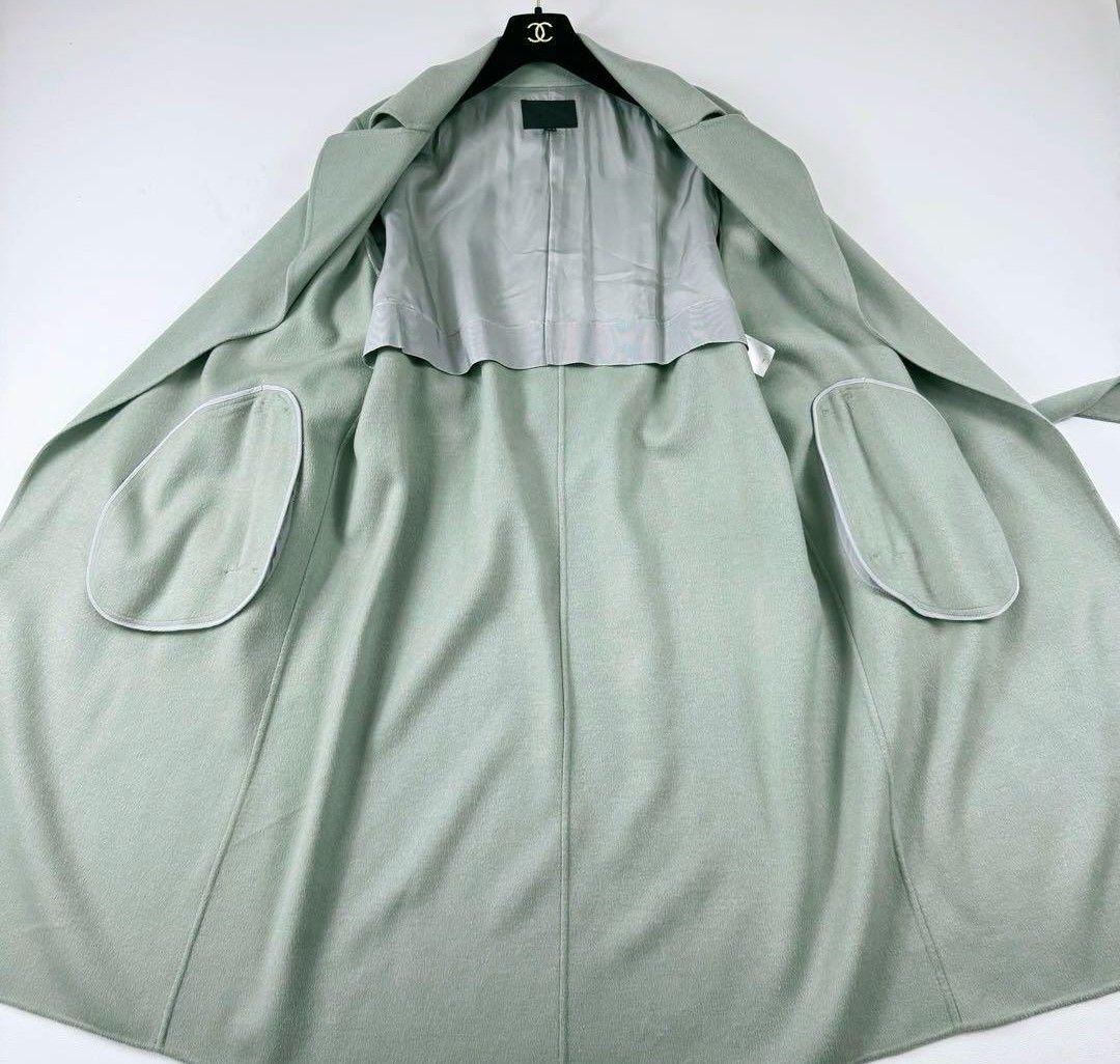 iCB カシミヤ ウールリバー ベルテッドコート 大きめサイズ