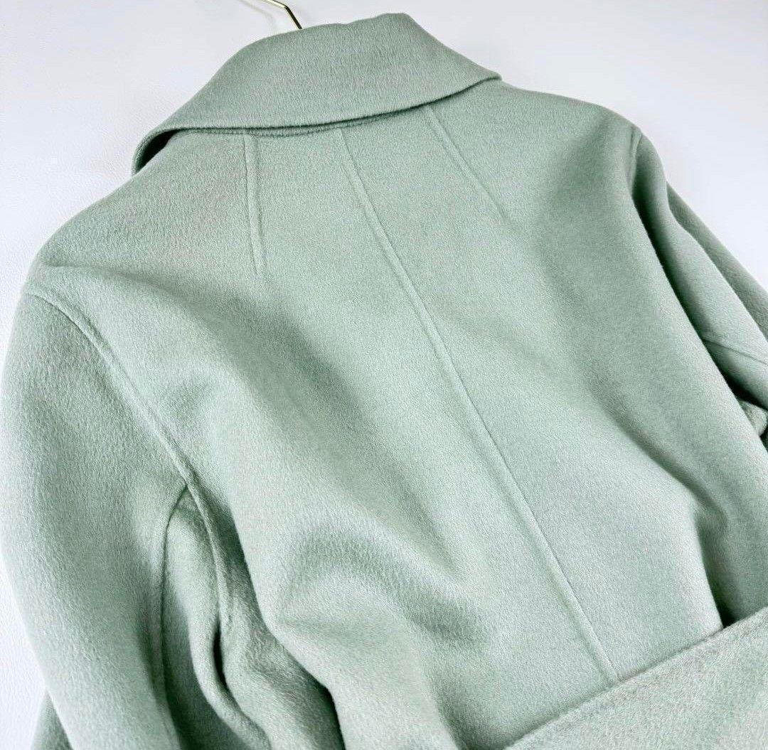 iCB カシミヤ ウールリバー ベルテッドコート 大きめサイズ