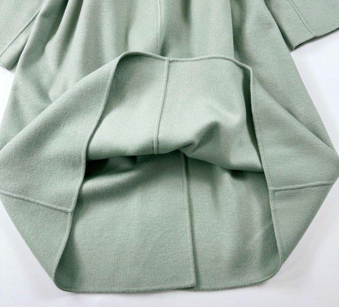 iCB カシミヤ ウールリバー ベルテッドコート 大きめサイズ