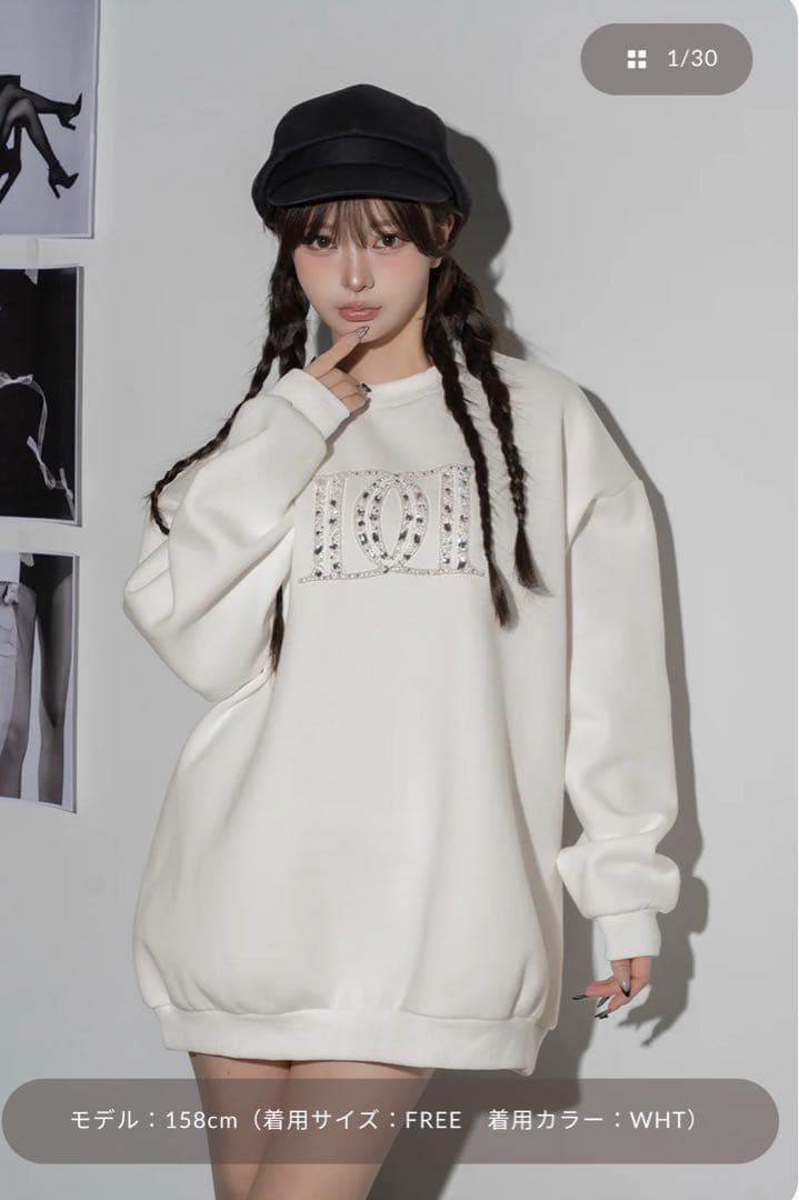 DDロゴビジュースウェットプルオーバー