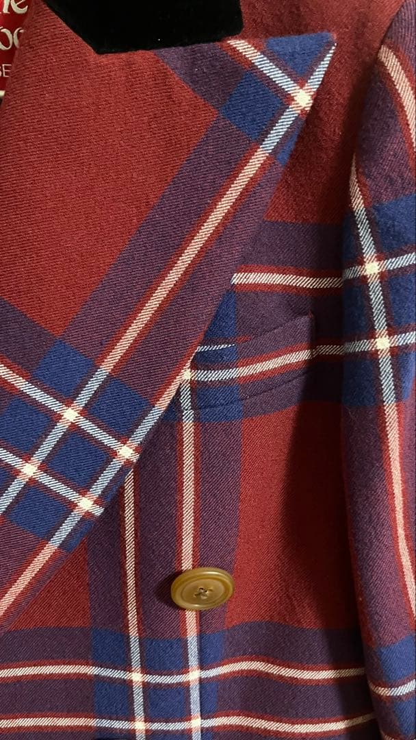 ヴィヴィアンウエストウッド 赤 チェック ジャケット