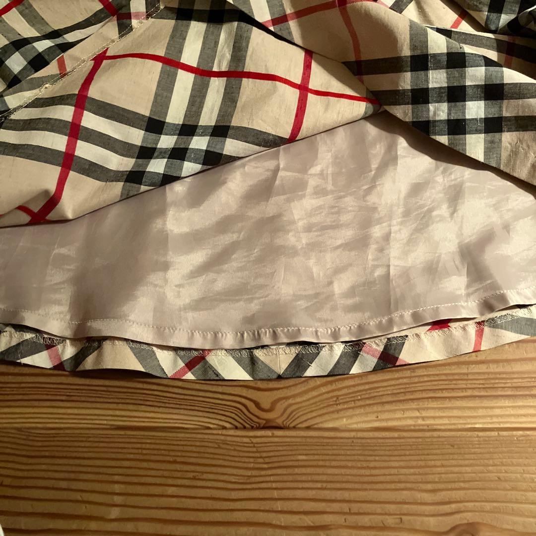 バーバリーワンピース バーバリーロンドン ベージュ リボン ワンピース 美品