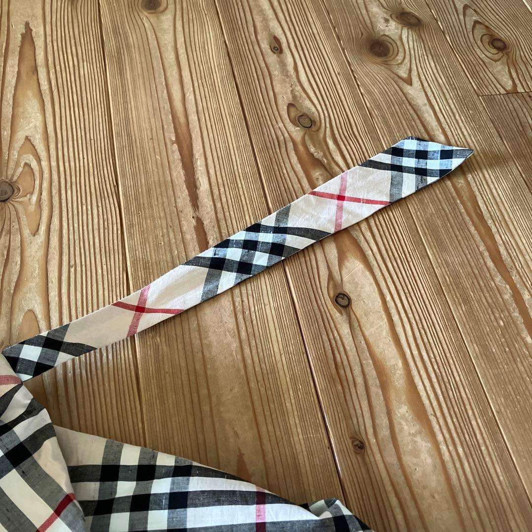 バーバリーワンピース バーバリーロンドン ベージュ リボン ワンピース 美品