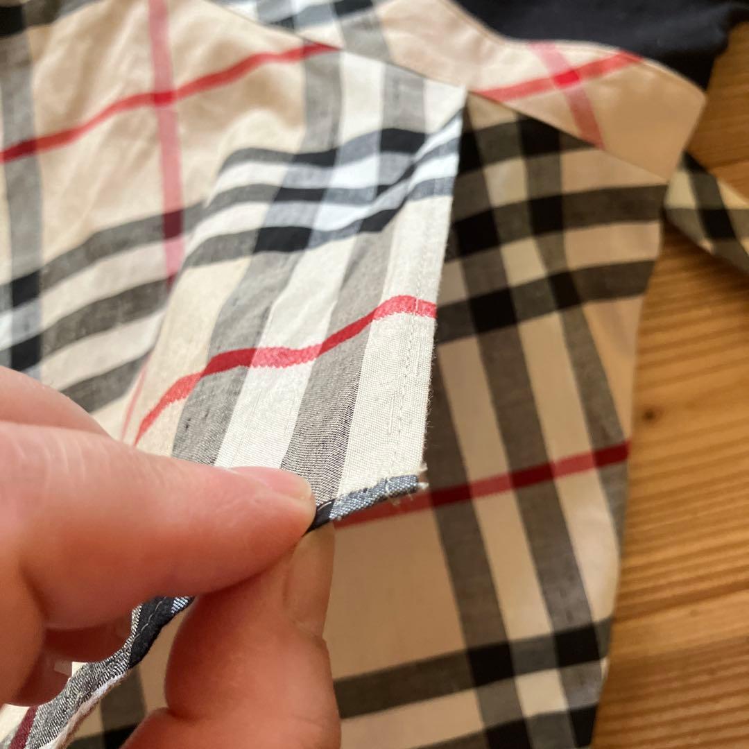 バーバリーワンピース バーバリーロンドン ベージュ リボン ワンピース 美品