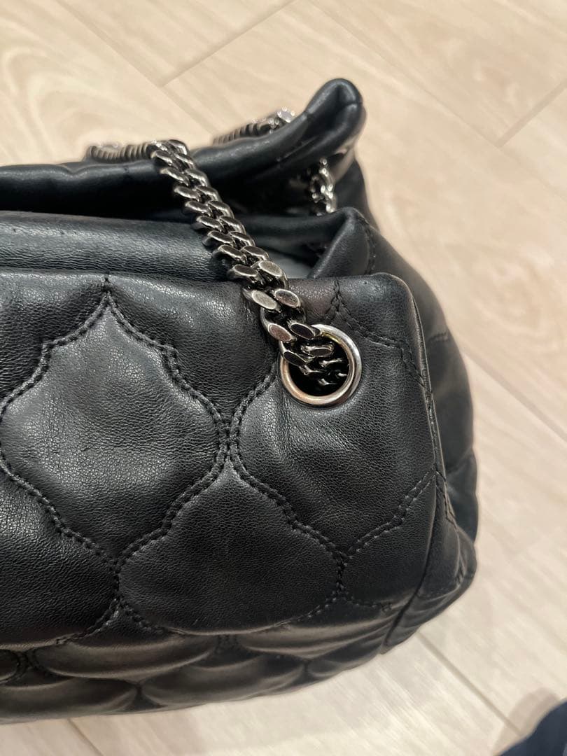 CHANEL シャネル チェーンショルダ シルバー金具 キルティングレザー