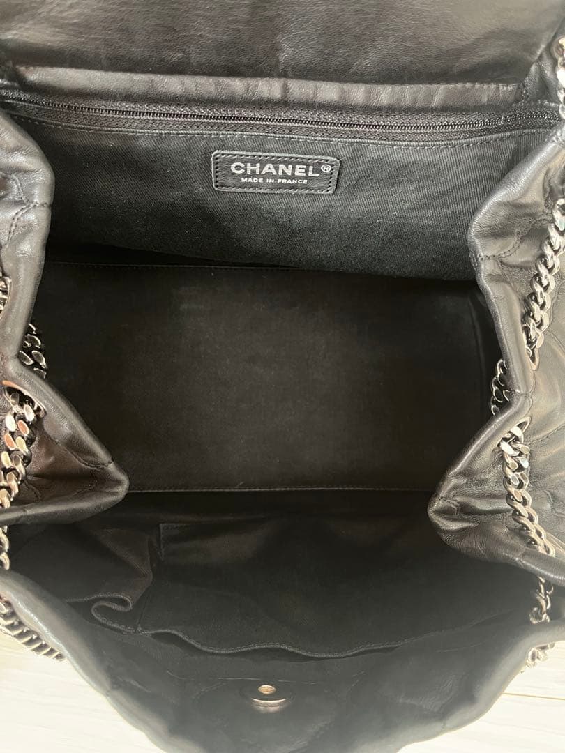 CHANEL シャネル チェーンショルダ シルバー金具 キルティングレザー
