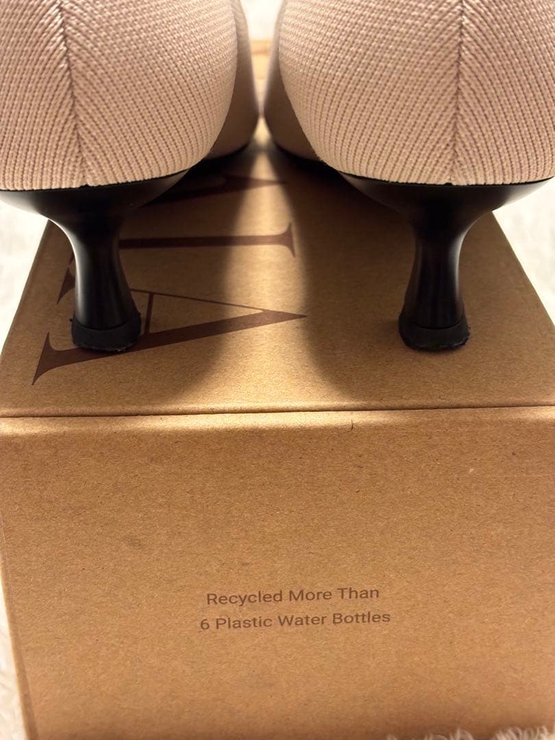 [Scarlett] ポインテッドトゥ キトゥンヒール パンプス　バイカラー36