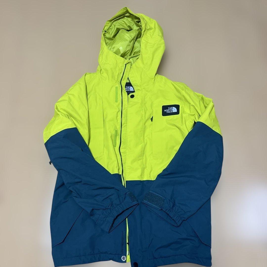 THE NORTH FACE フード付きジャケット M 蛍光イエロー/グリーン