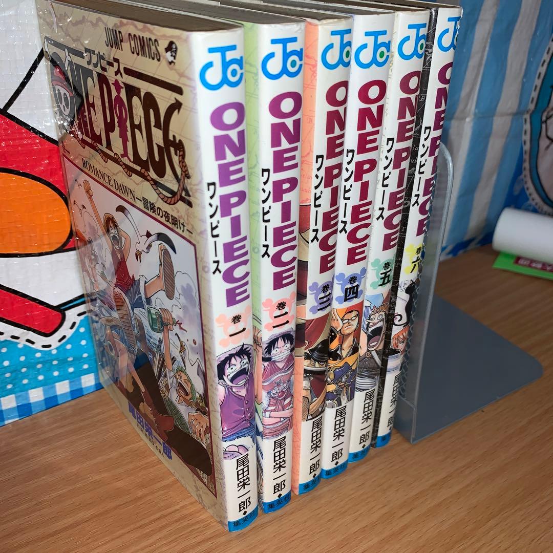 ONE PIECE ワンピース　初版6冊　1〜6巻セット