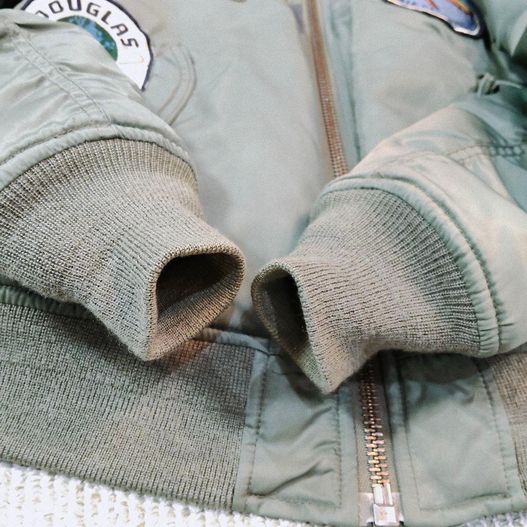 美品 avirex MA-1 ワッペン L カーキ フライトジャケット