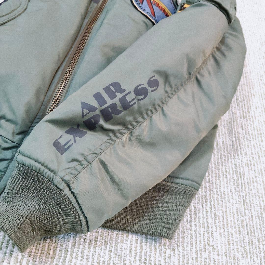 美品 avirex MA-1 ワッペン L カーキ フライトジャケット