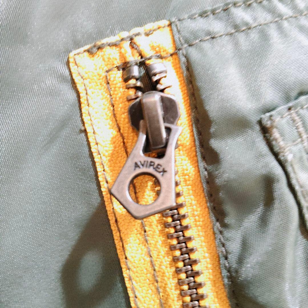美品 avirex MA-1 ワッペン L カーキ フライトジャケット
