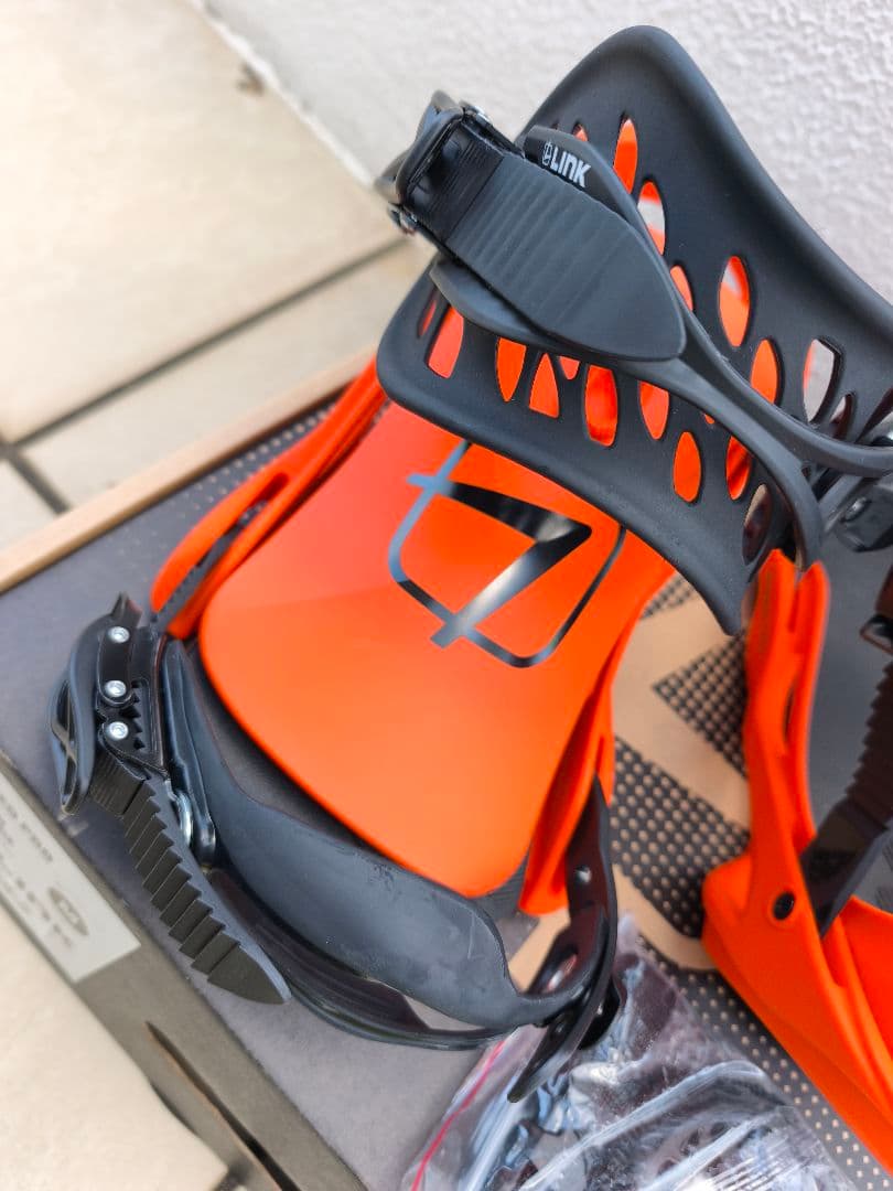 linkオレンジ スノーボード ビンディング Mサイズ