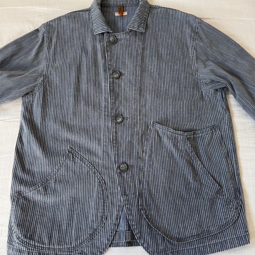 kapital キャピタル 10oz墨 ヒッコリー リンゴマン カバーオール