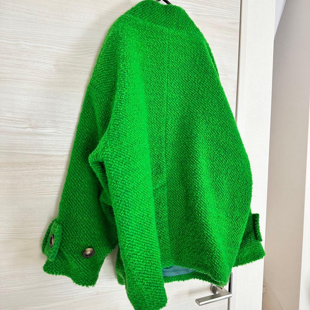 【MIDVEIN】ミッドヴェイン オーバーサイズ ミドルコート グリーン M