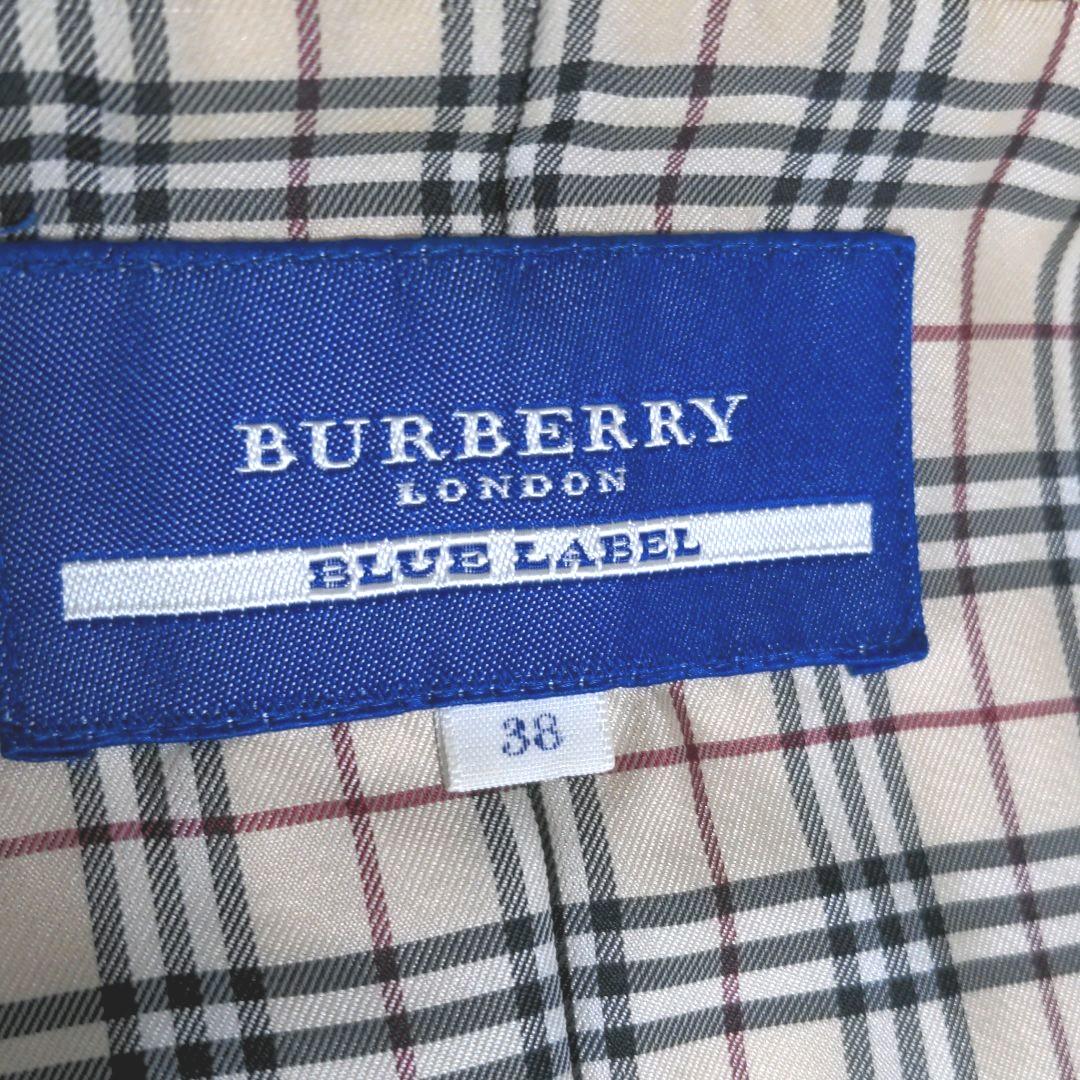 ay16. BURBERRY BLUE LABEL スプリングコート サイズ38