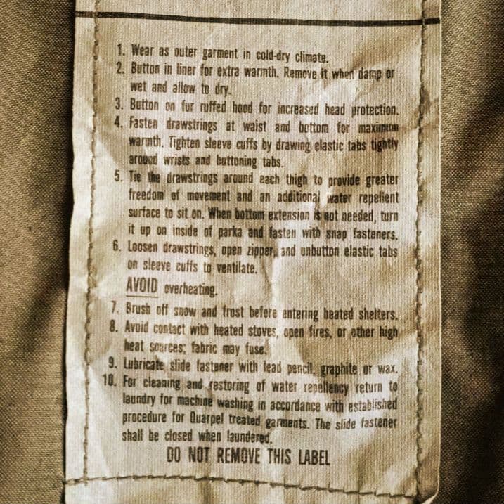 デッドストック M65フィッシュテールパーカー XL フルセット 米軍実物