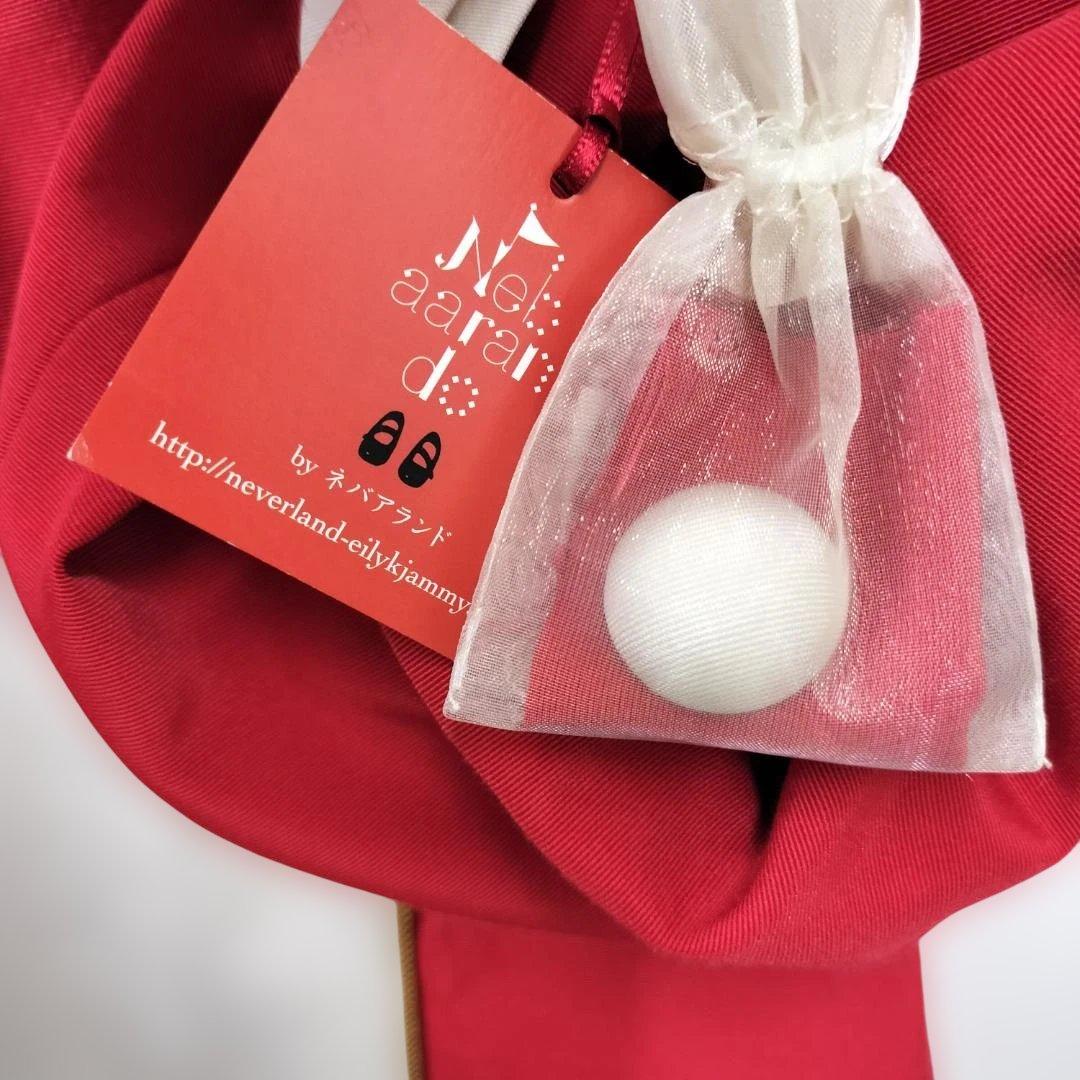 ⑦ タグ付 Neba aaran do 旋風少女ワンピース 赤×白 Aライン