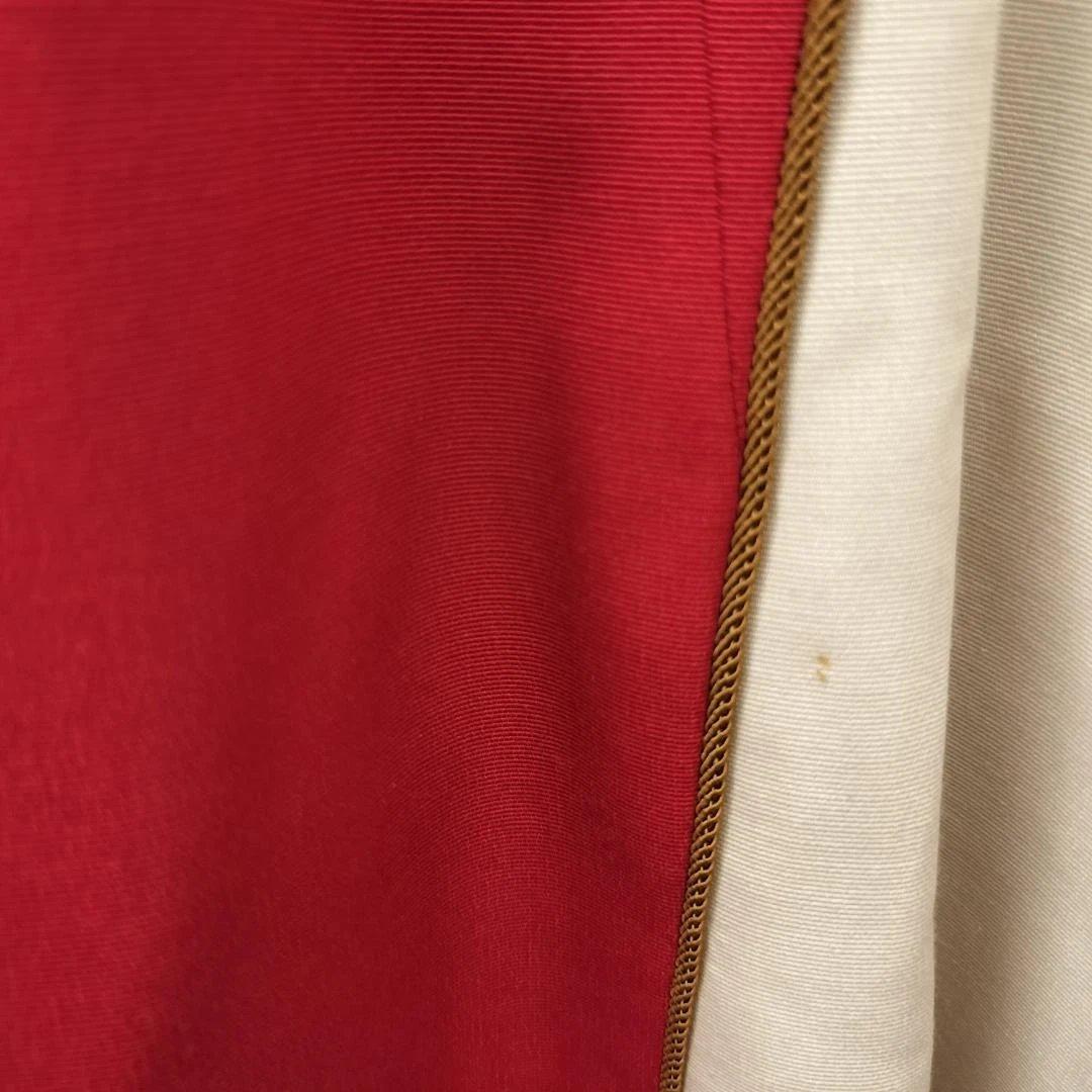 ⑦ タグ付 Neba aaran do 旋風少女ワンピース 赤×白 Aライン