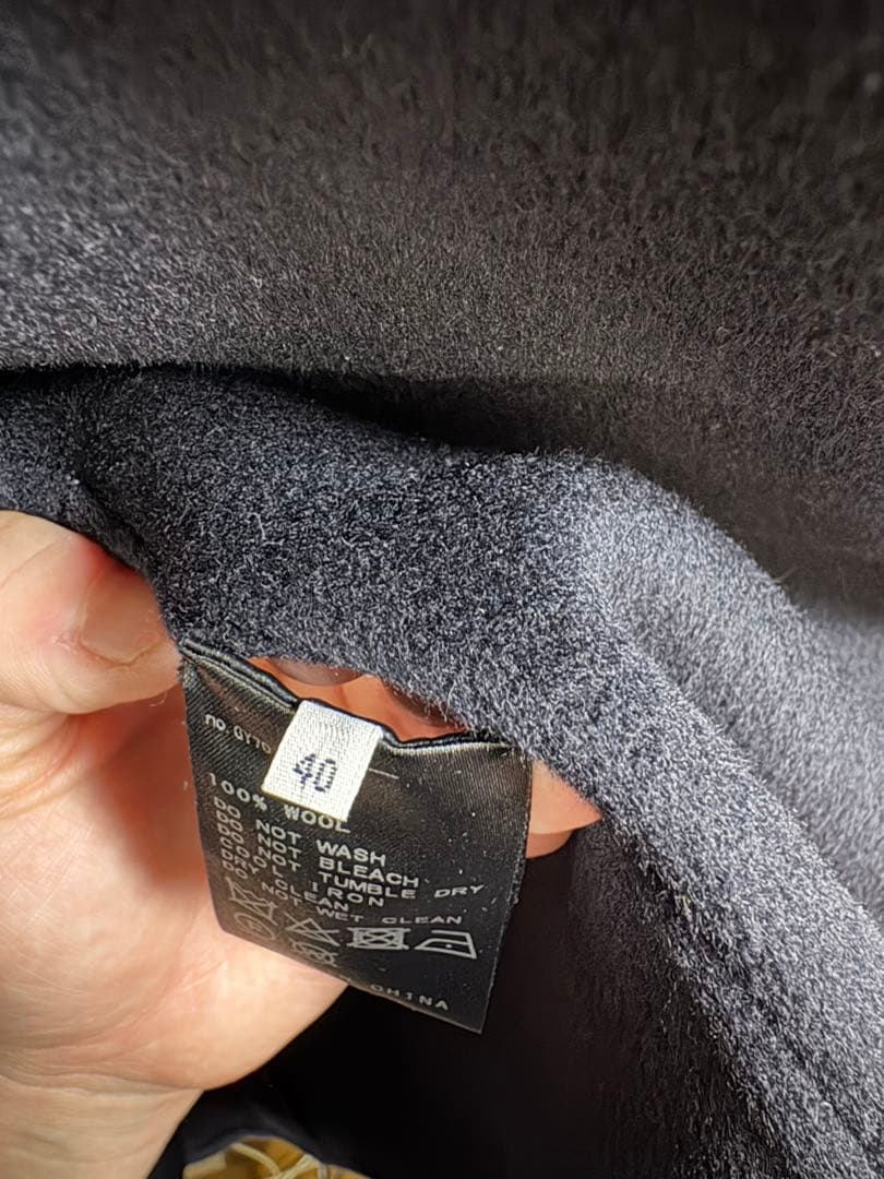 IENA SUPER160's ダブルフェイス フードコート ネイビー　40