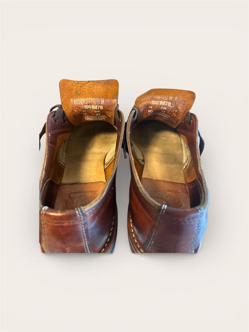 CHIPPEWA サービスオックスフォード プレーントゥ ブラウン US9