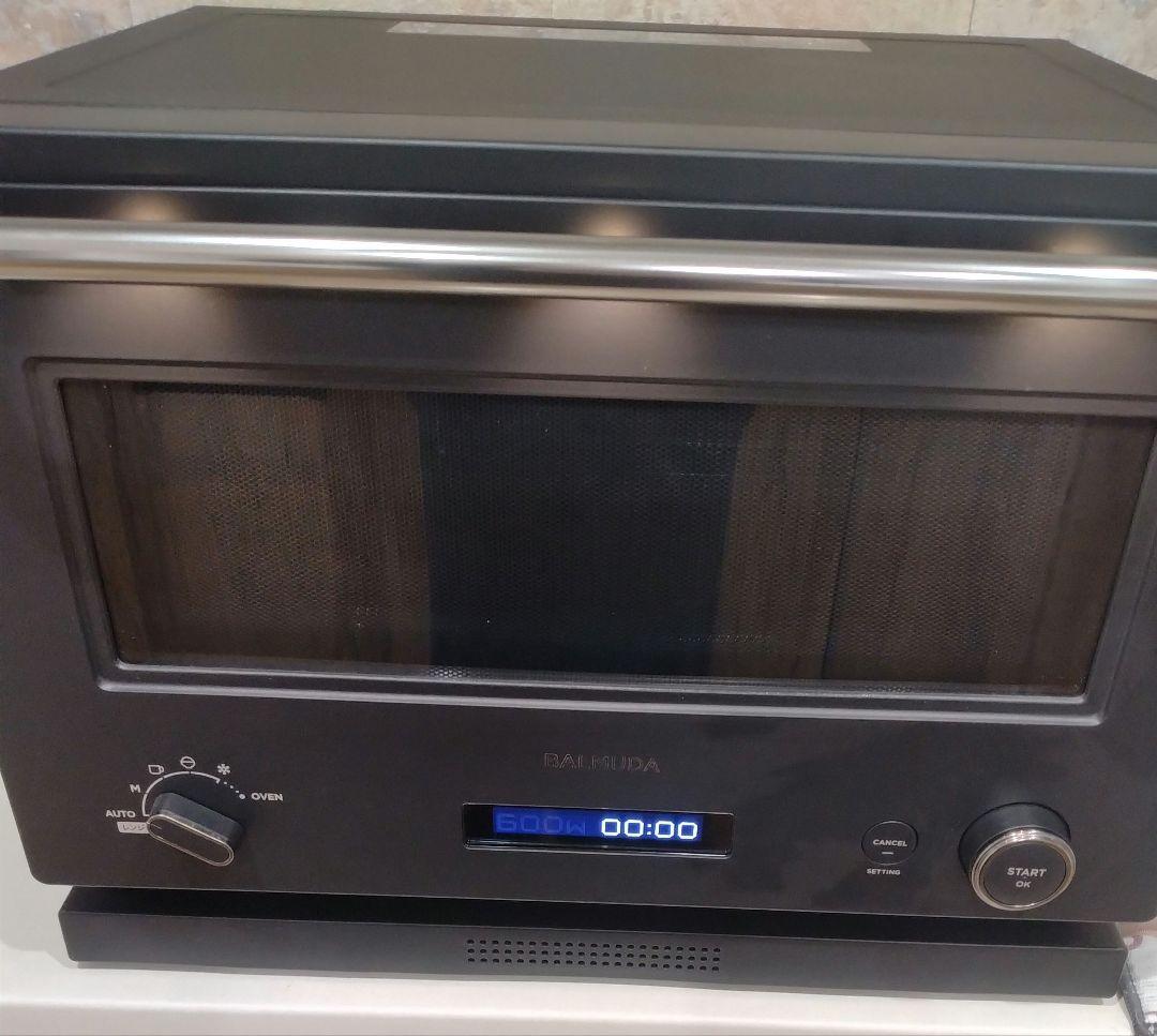 バルミューダオーブンレンジ K09A-BK　角皿　取説付　黒