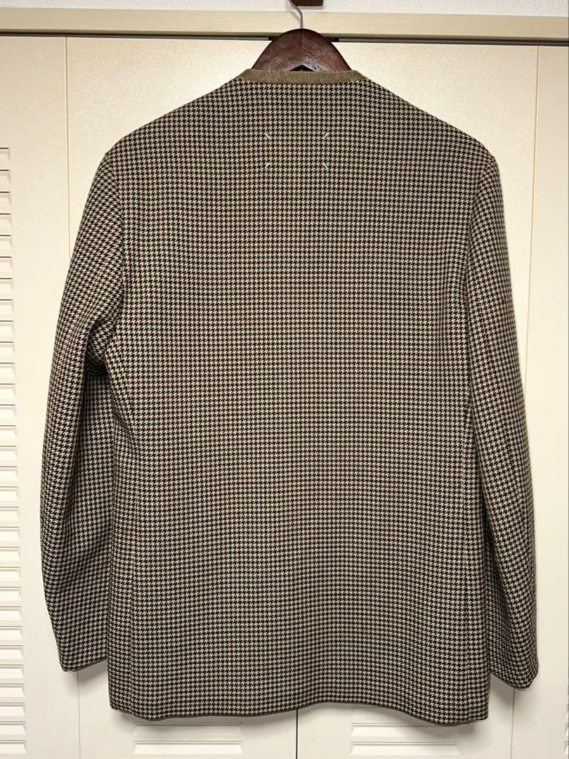 Maison Margiela 千鳥格子柄ノーカラージャケット