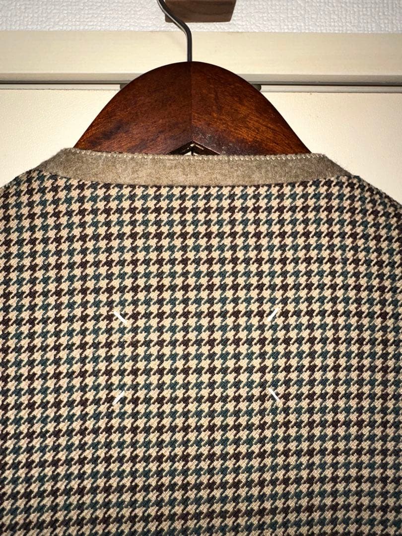Maison Margiela 千鳥格子柄ノーカラージャケット