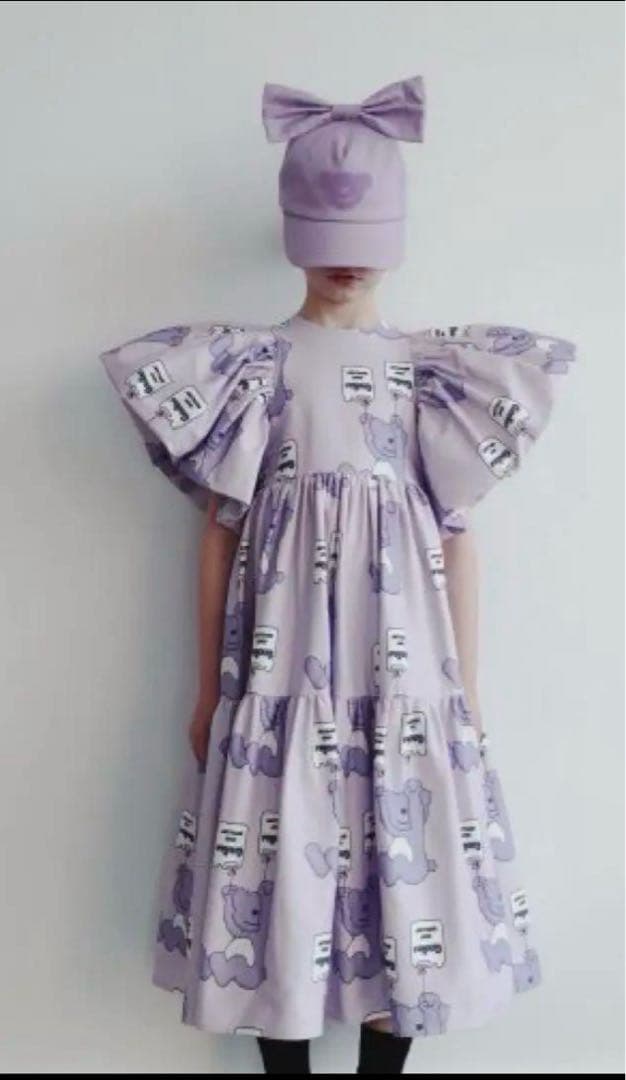 ワンピース CAROLINE BOSMANS BEAR LONG DRESS110cm