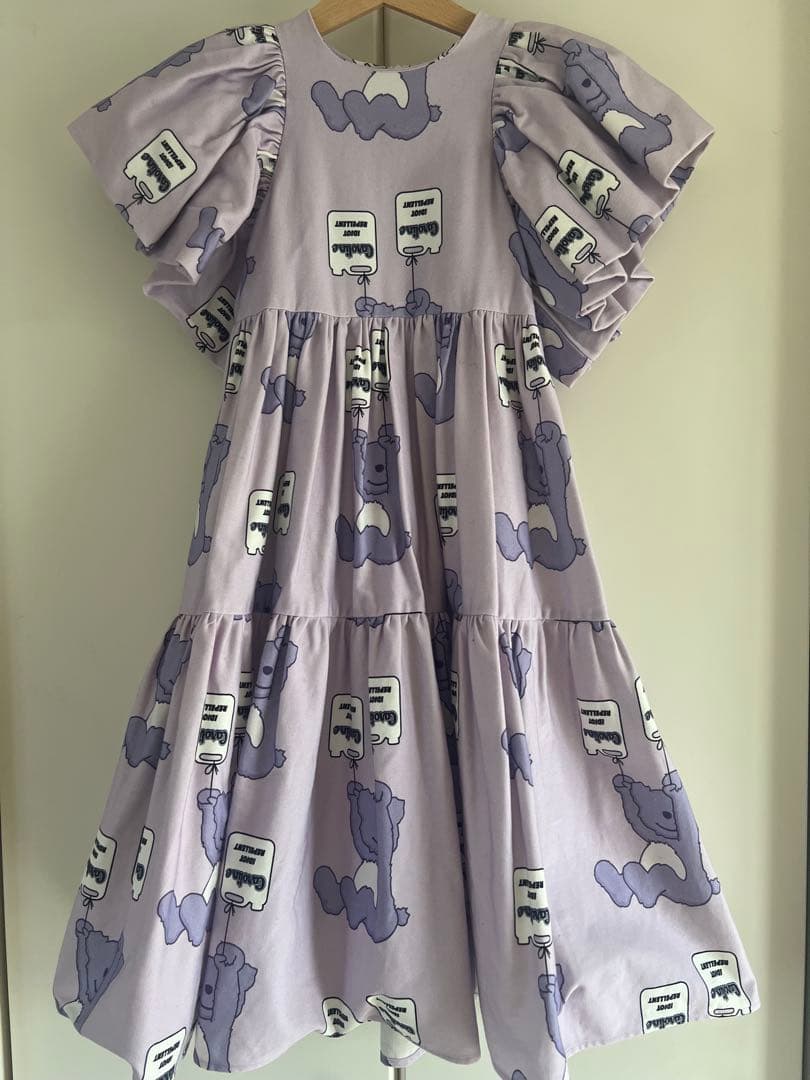 ワンピース CAROLINE BOSMANS BEAR LONG DRESS110cm