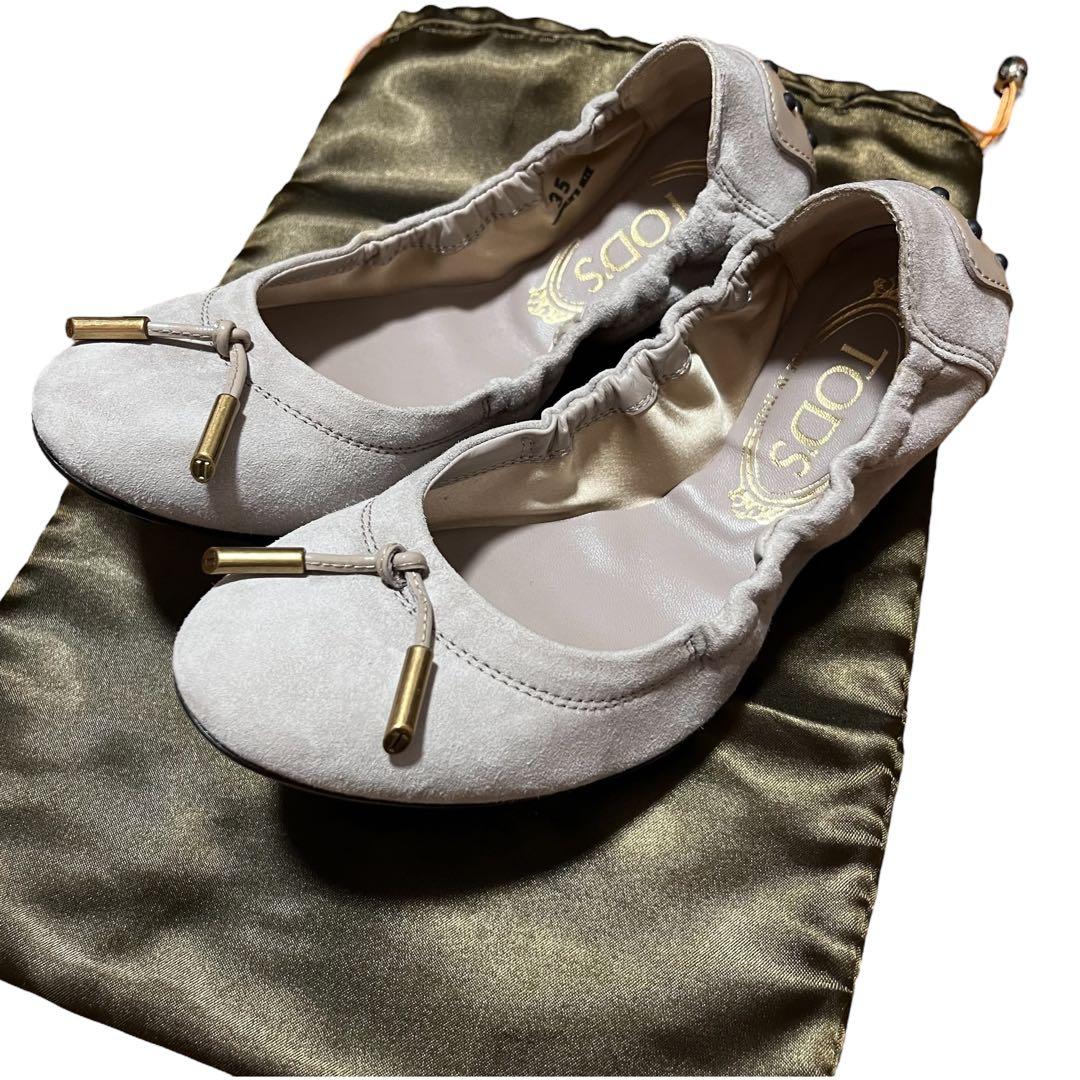 未使用 TOD'S トッズ バレエシューズ フラットシューズ 35