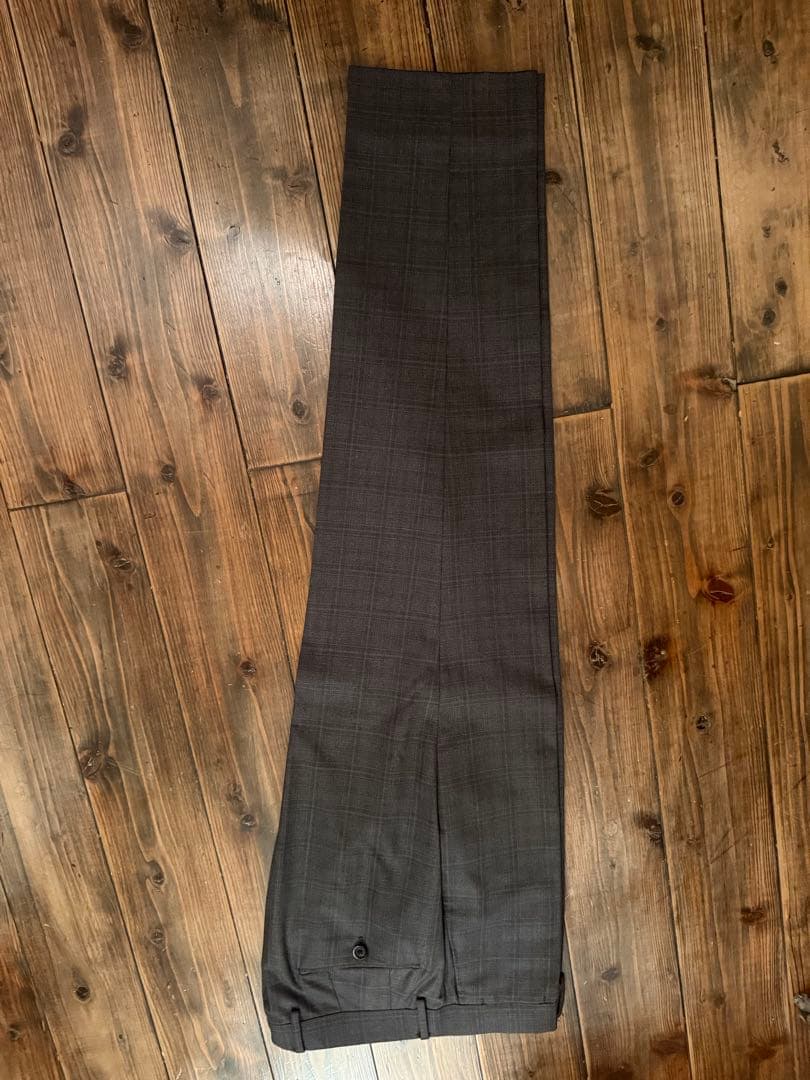 エリートさん用 CARUSO カルーゾグレー グレンチェック柄 スーツ