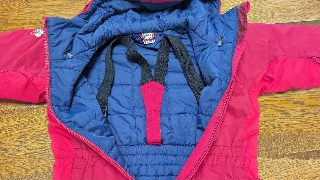 モンベル 子供用ピンクスキーウェア キッズ100