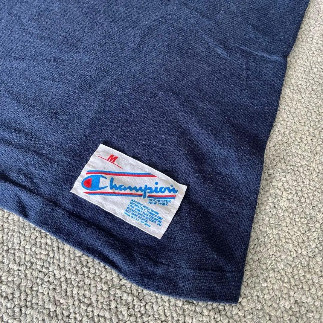 80s チャンピオン NOTRE DAME フットボールTee ネイビー M
