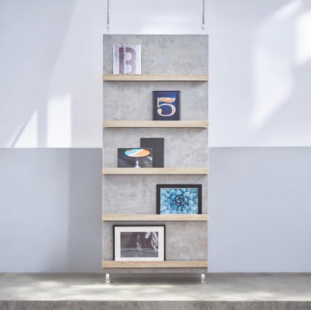 LOWYA パーテーション se62 mr5 グレー 幅80㎝　Meolic80